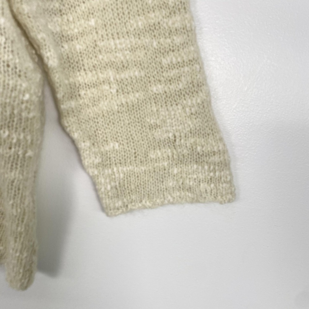 Eileen Fisher Sweater Womens 3X Cream Mohair Blend Open Knit Crewneck Pullover - Picture 2 of 11